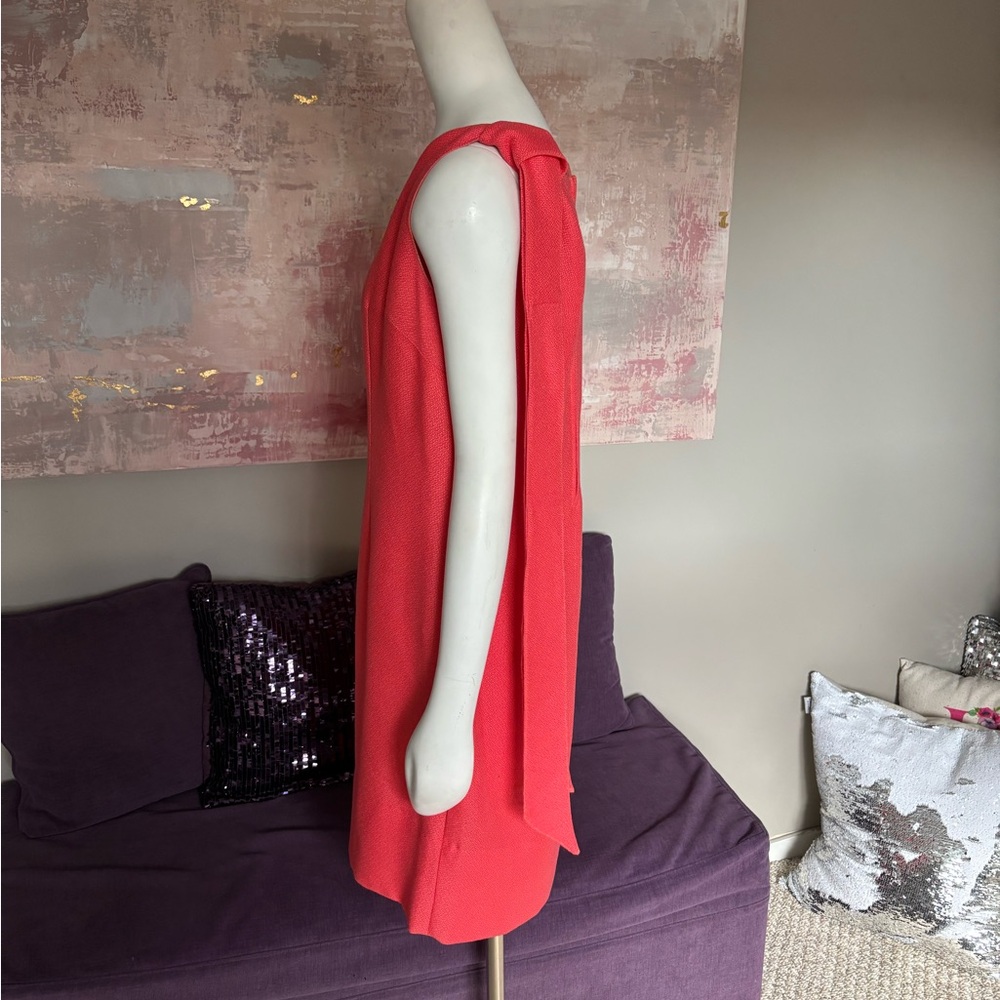 Handmade Coral Vintage Midi Dress and Jacket Set Size Medium (see measurements) - Picture 12 of 13